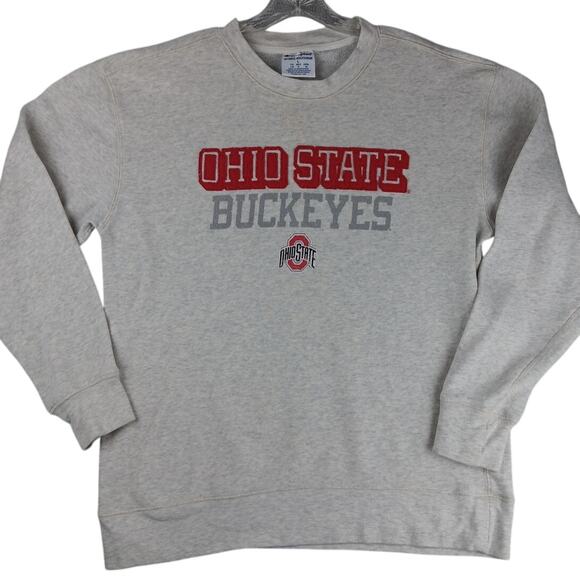 Champion Other - Vintage Champion Authentic Sweatshirt Mens L Light Gray Ohio State Patched Prep